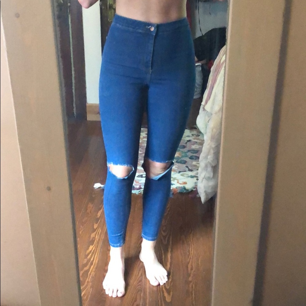 High Waisted Top Shop Skinny Jeans